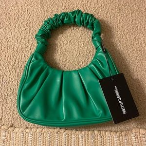 Ruched mini bum handbag 💚